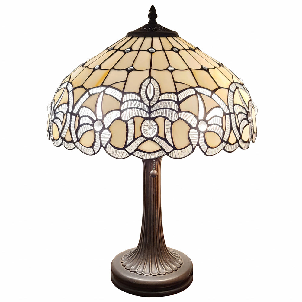 23" Dark Brown Metal Two Light Candlestick Table Lamp With White Shade - Homeroots - Flyclothing LLC