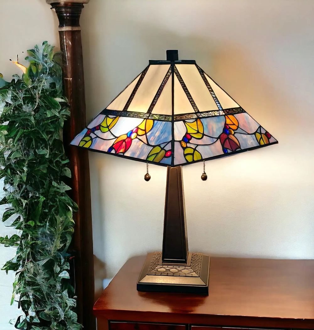 22" Dark Brown Metal Two Light Candlestick Table Lamp With White Shade - Homeroots - Flyclothing LLC