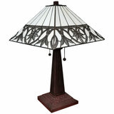 22" Dark Brown Metal Two Light Candlestick Table Lamp With White Shade - Homeroots - Flyclothing LLC