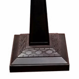 22" Dark Brown Metal Two Light Candlestick Table Lamp With White Shade - Homeroots - Flyclothing LLC