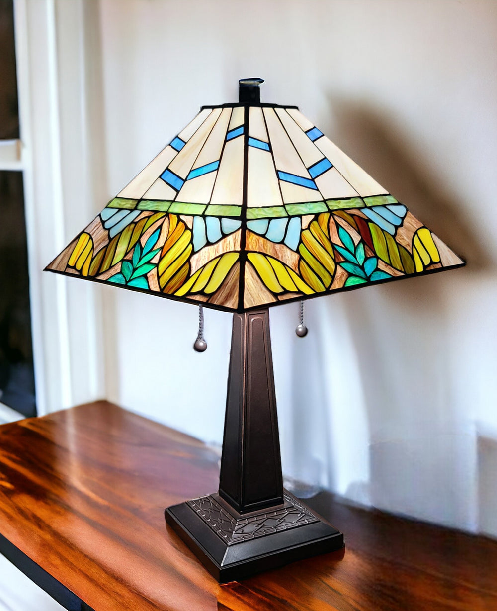 22" Dark Brown Metal Two Light Candlestick Table Lamp With White Shade - Homeroots - Flyclothing LLC