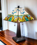 22" Dark Brown Metal Two Light Candlestick Table Lamp With White Shade - Homeroots - Flyclothing LLC