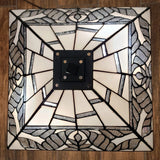 22" Dark Brown Metal Two Light Candlestick Table Lamp With White Shade - Homeroots - Flyclothing LLC