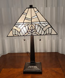 22" Dark Brown Metal Two Light Candlestick Table Lamp With White Shade - Homeroots - Flyclothing LLC