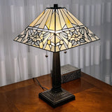 22" Dark Brown Metal Two Light Candlestick Table Lamp With White Shade - Homeroots - Flyclothing LLC