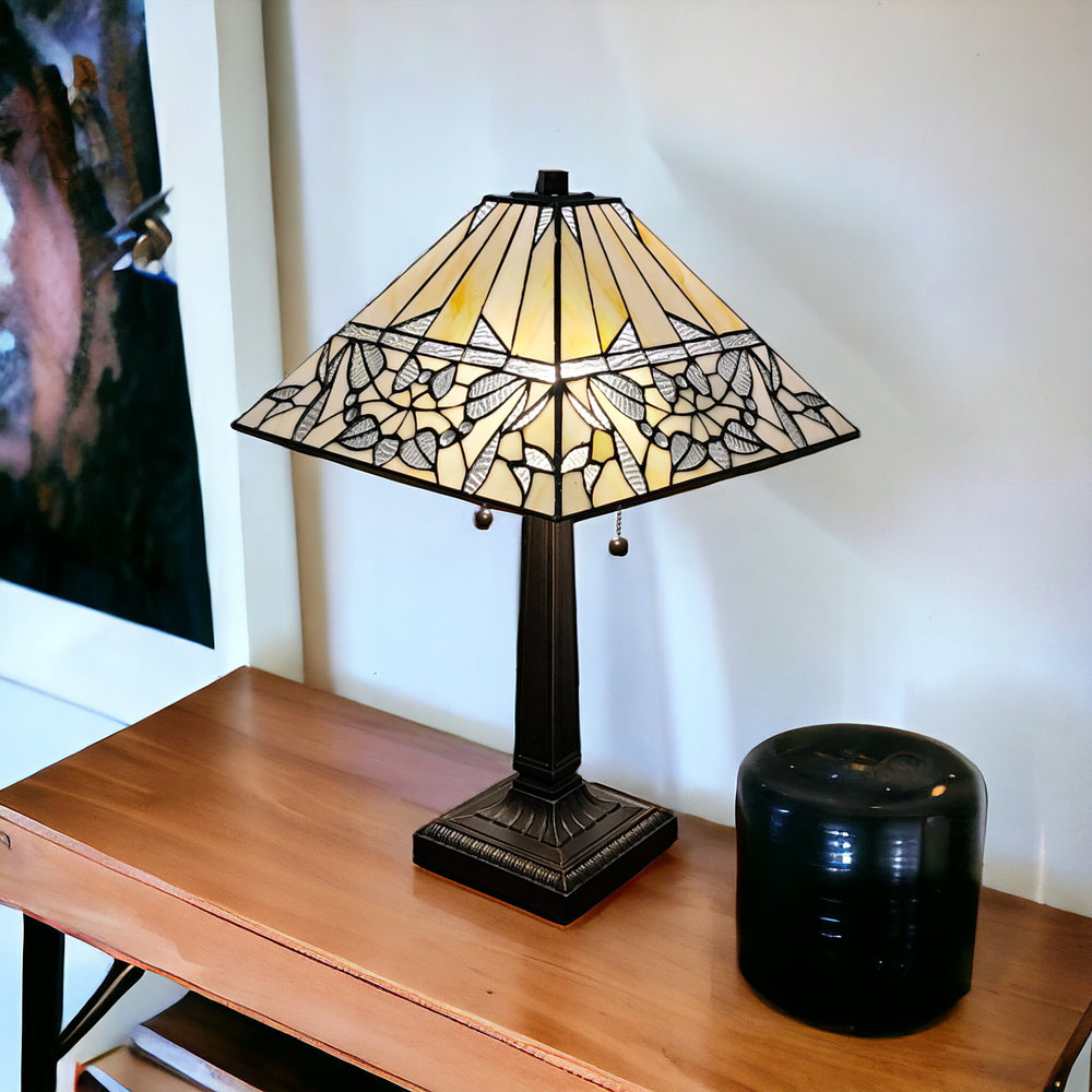 22" Dark Brown Metal Two Light Candlestick Table Lamp With White Shade - Homeroots - Flyclothing LLC