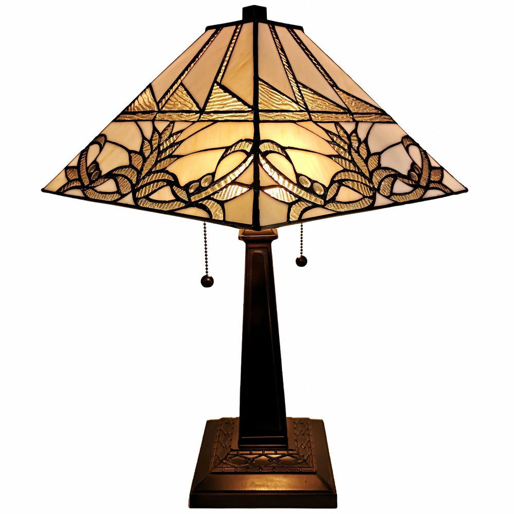 22" Dark Brown Metal Two Light Candlestick Table Lamp With White Empire Shade - Homeroots - Flyclothing LLC