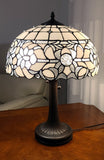 23" Dark Brown Metal Two Light Candlestick Table Lamp With White Shade - Homeroots - Flyclothing LLC