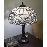 23" Dark Brown Metal Two Light Candlestick Table Lamp With White Shade - Homeroots - Flyclothing LLC
