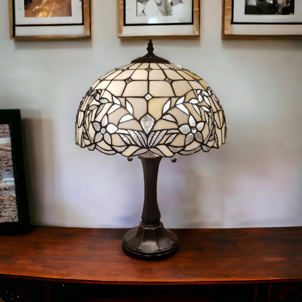 23" Dark Brown Metal Two Light Candlestick Table Lamp With White Shade - Homeroots - Flyclothing LLC