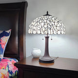 23" Dark Brown Metal Two Light Candlestick Table Lamp With White Shade - Homeroots - Flyclothing LLC