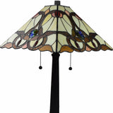 22" Dark Brown Metal Two Light Candlestick Table Lamp With Beige Empire Shade - Homeroots - Flyclothing LLC