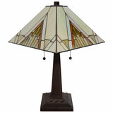 22" Dark Brown Metal Two Light Candlestick Table Lamp With Beige Shade - Homeroots - Flyclothing LLC