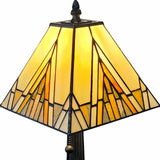 15" Dark Brown Metal Candlestick Table Lamp With Beige Shade - Homeroots - Flyclothing LLC