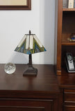 15" Dark Brown Metal Candlestick Table Lamp With Beige Shade - Homeroots - Flyclothing LLC