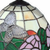 15" Dark Brown Metal Candlestick Table Lamp With Beige Shade - Homeroots