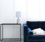 20" White Luster Mirrored Glass Table Lamp With Night Light - Homeroots - Flyclothing LLC