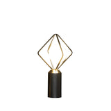 20" Silver Geometric Pedestal Contemporary Table or Desk Lamp - Homeroots - Flyclothing LLC