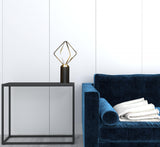 20" Silver Geometric Pedestal Contemporary Table or Desk Lamp - Homeroots - Flyclothing LLC