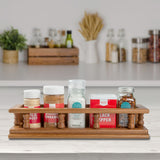 Wall Mounted 14.00 " Wood Spice Rack - Homeroots - Flyclothing LLC