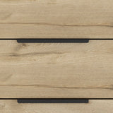 18" Brown and Black Three Drawer Standard Chest - Homeroots