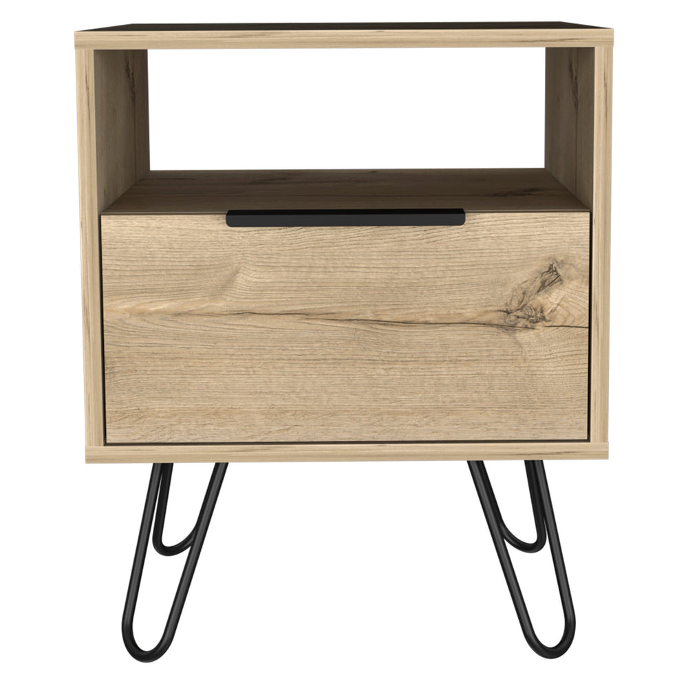 22" Light Oak Nightstand - Homeroots - Flyclothing LLC