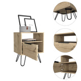 22" Light Oak Nightstand - Homeroots - Flyclothing LLC