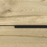 22" Oak Two Drawer Faux Wood Nightstand - Homeroots - Flyclothing LLC