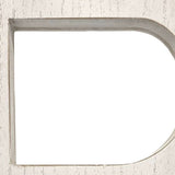 16" White Distressed Wood Letter R Tabletop Sculpture - Homeroots