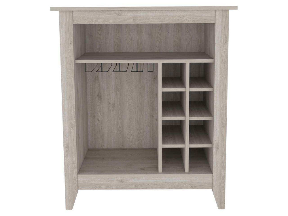 Light Gray Bar Cart With Wine Storage - Homeroots - Flyclothing LLC