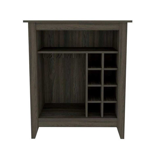 Espresso Bar Cart With Wine Storage - Homeroots - Flyclothing LLC