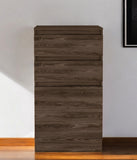 23" Dark Brown Two Drawer Standard Chest - Homeroots