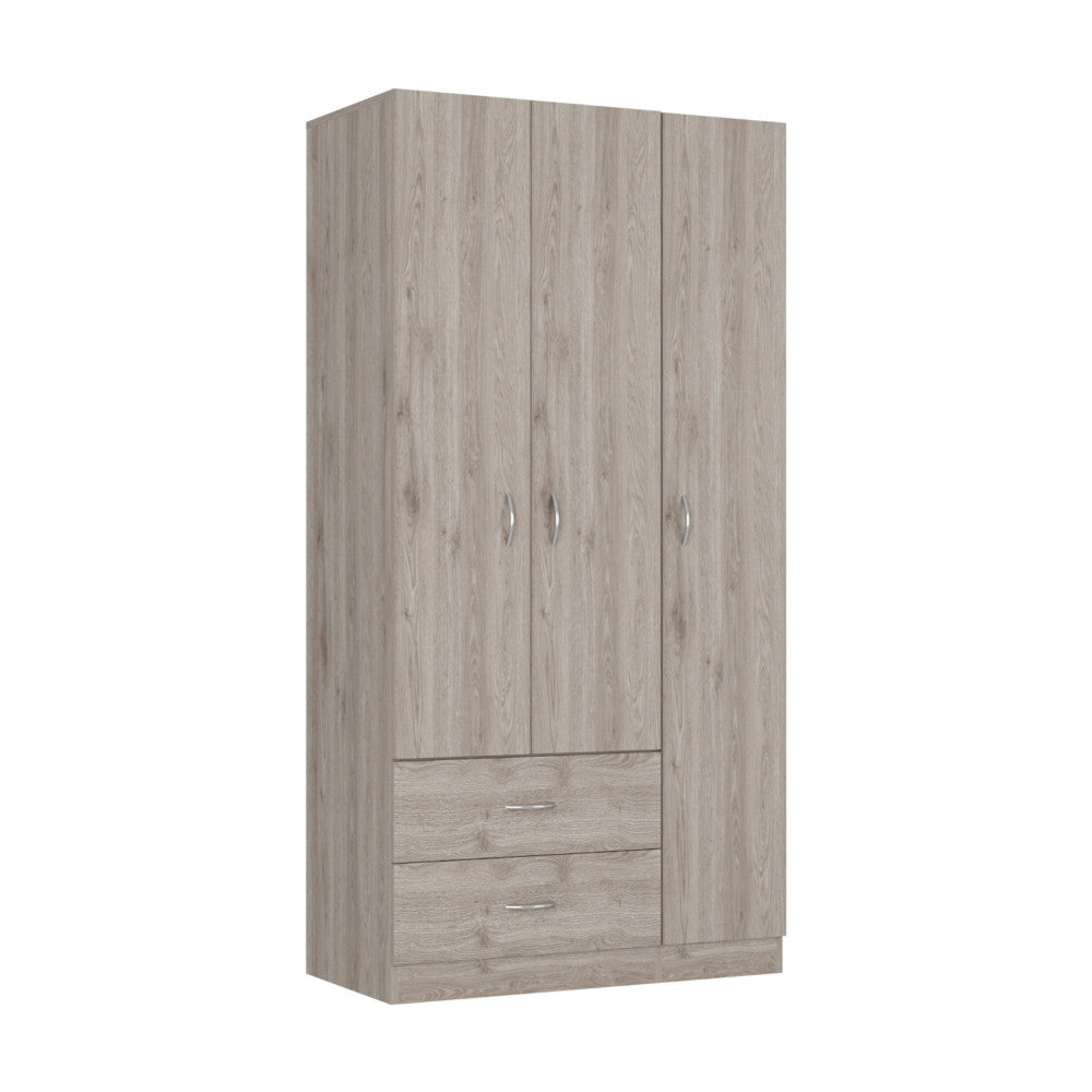 71" Light Gray Manufactured Wood Two Drawer Combo Dresser - Homeroots - Flyclothing LLC