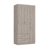 71" Light Gray Manufactured Wood Two Drawer Combo Dresser - Homeroots - Flyclothing LLC