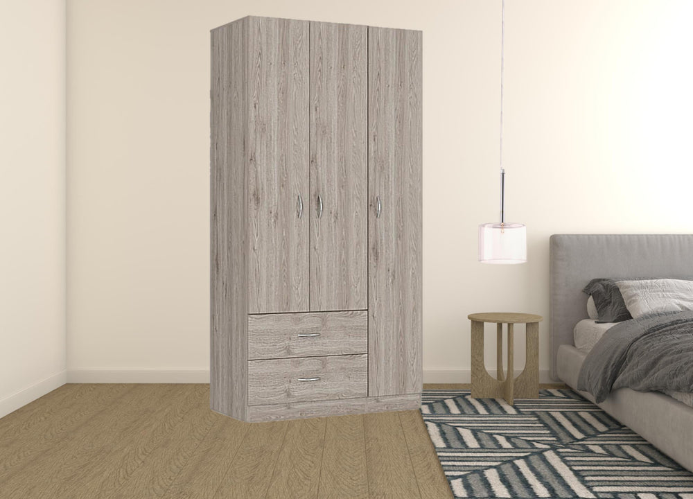 71" Light Gray Manufactured Wood Two Drawer Combo Dresser - Homeroots - Flyclothing LLC