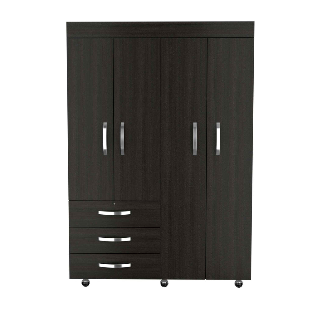 47" Black Three Drawer Combo Dresser - Homeroots - Flyclothing LLC