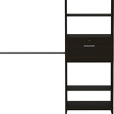 118" Black Manufactured Wood Organizer - Homeroots - Flyclothing LLC
