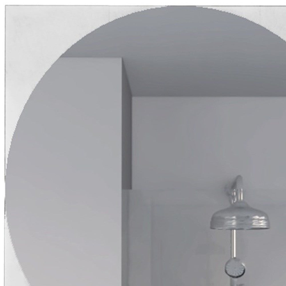 24" Clear Square Framed Bathroom Over Vanity Mirror - Homeroots - Flyclothing LLC