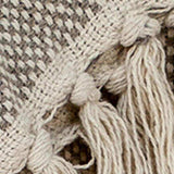 Beige Woven Wool Solid Color Reversable Throw - Homeroots - Flyclothing LLC