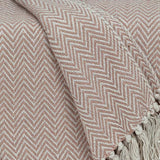 Pink Woven Cotton Solid Color Reversable Throw - Homeroots - Flyclothing LLC