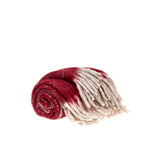 Red Woven Acrylic Solid Color Reversable Throw - Homeroots - Flyclothing LLC
