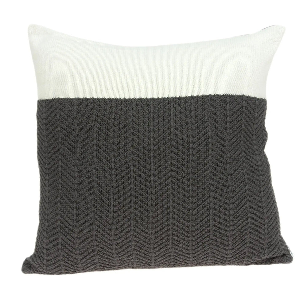20" Gray Cotton Throw Pillow - Homeroots - Flyclothing LLC