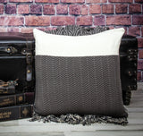 20" Gray Cotton Throw Pillow - Homeroots - Flyclothing LLC