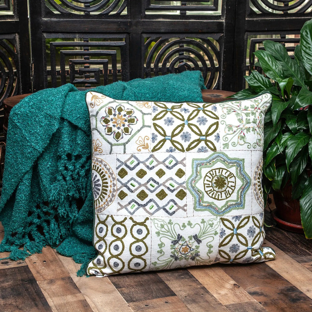 22" Off White Cotton Throw Pillow - Homeroots - Flyclothing LLC