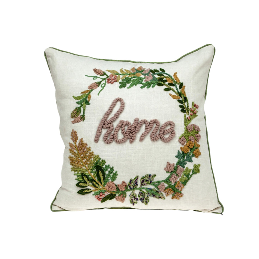 18" Beige Cotton Throw Pillow - Homeroots - Flyclothing LLC