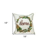 18" Beige Cotton Throw Pillow - Homeroots - Flyclothing LLC