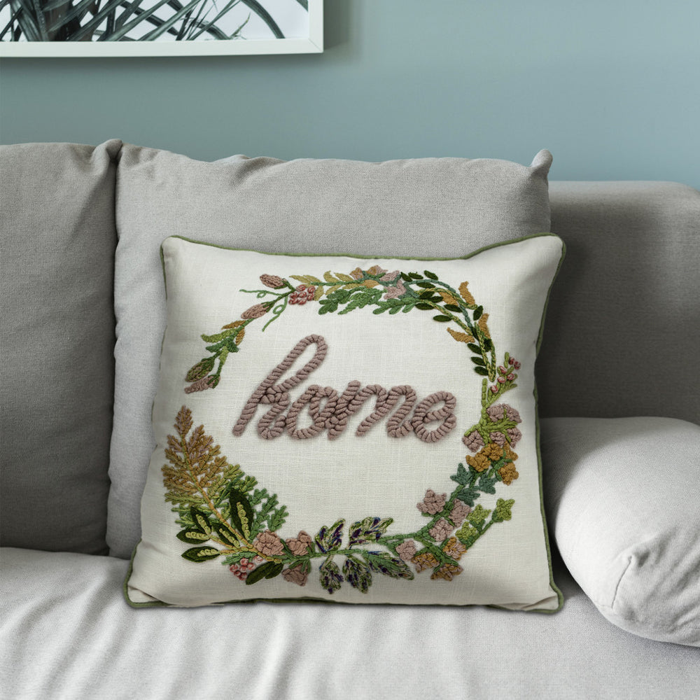 18" Beige Cotton Throw Pillow - Homeroots - Flyclothing LLC