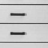 31" White Wood Five Drawer Standard Chest - Homeroots - Flyclothing LLC