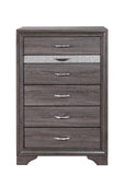 35" Grey Manufactured Wood Six Drawer Chest - Homeroots - Flyclothing LLC