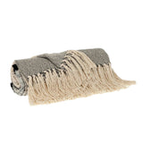 Gray Woven Cotton Abstract Throw Blanket - Homeroots - Flyclothing LLC